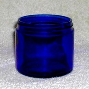 noxema cobalt blue glass jar from 50s